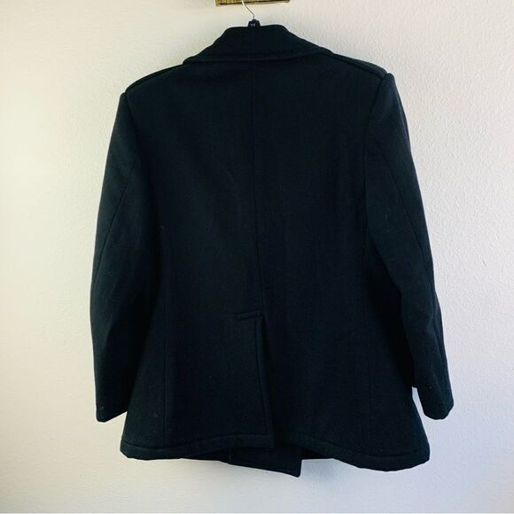 DSCP Quarterdeck Collection Black Wool Pea Jacket - Picture 4 of 4